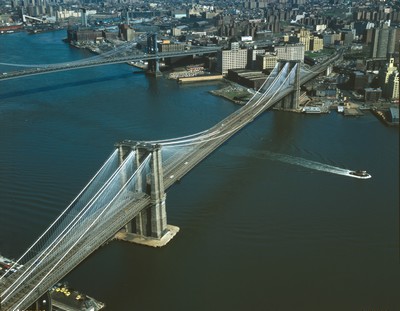 brooklyn brooklyn bridge vue aerienne